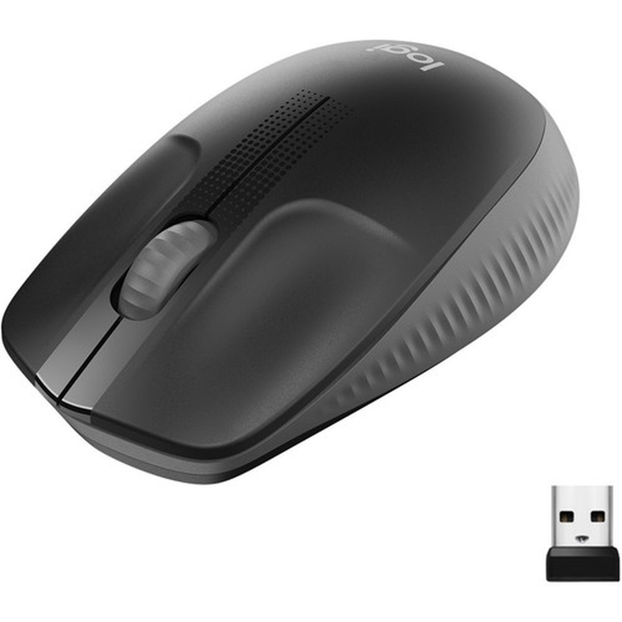 Logitech Wireless Mouse M190 - Full Size Ambidextrous Curve Design 18-Month Battery with Power Saving Mode Precise Cursor Control  910-005901