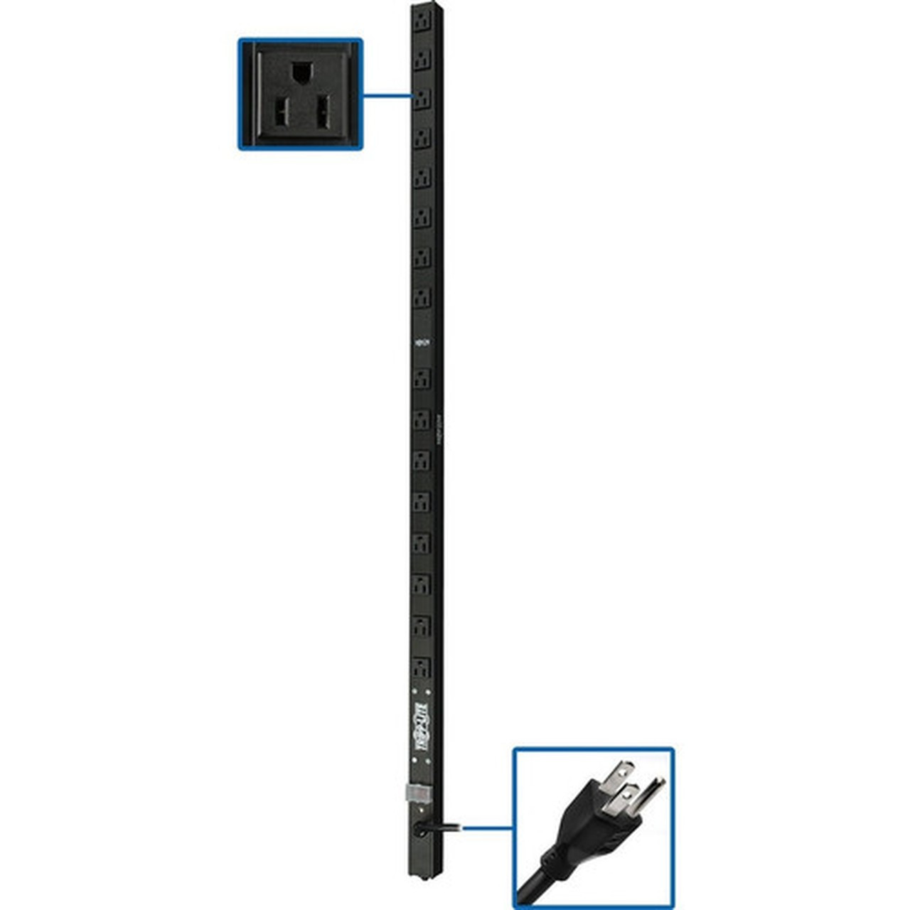 Tripp Lite PDUV15-48 16-Outlets PDU - Basic - NEMA 5-15P - 16 x NEMA 5-15R - 120 V AC - 0U - Vertical PDUV15-48