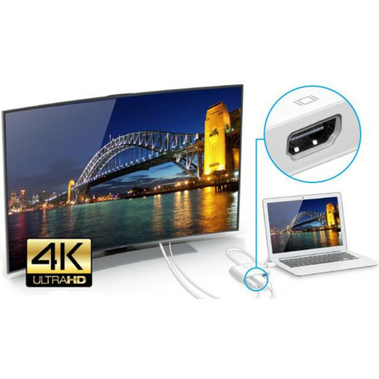 j5 create USB-C HDMI  USBtrade 30 with Power Delivery - 1 Pack - 1 x Type C USB 31 USB Male - 1 x HDMI Type A Digital Female 1 JCA379