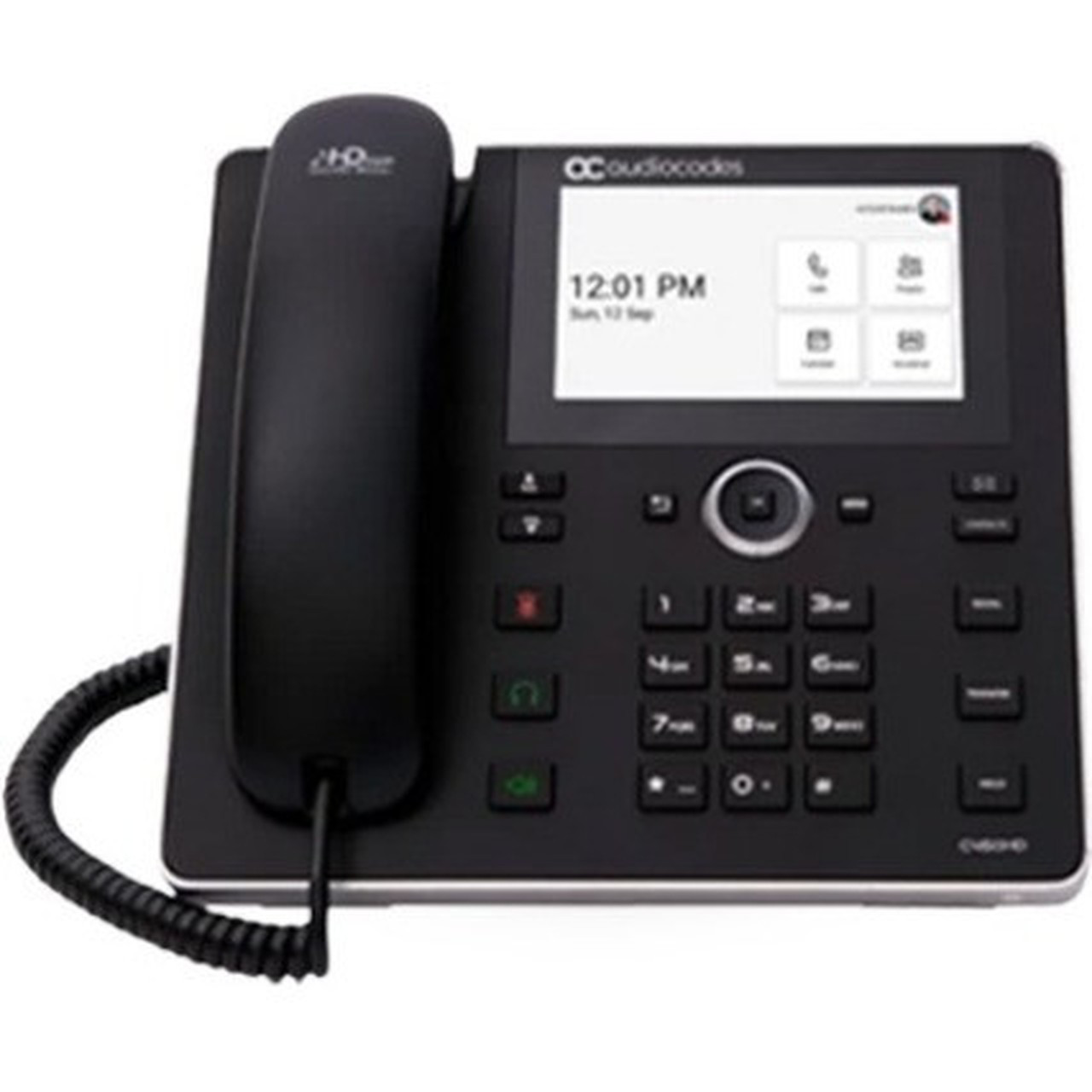 AudioCodes C450HD IP Phone - Corded - Cordless - Wi-Fi Bluetooth - Wall Mountable - Black - VoIP - IEEE 80211bgn - 2 x Network - IPC450HDEG-DBW