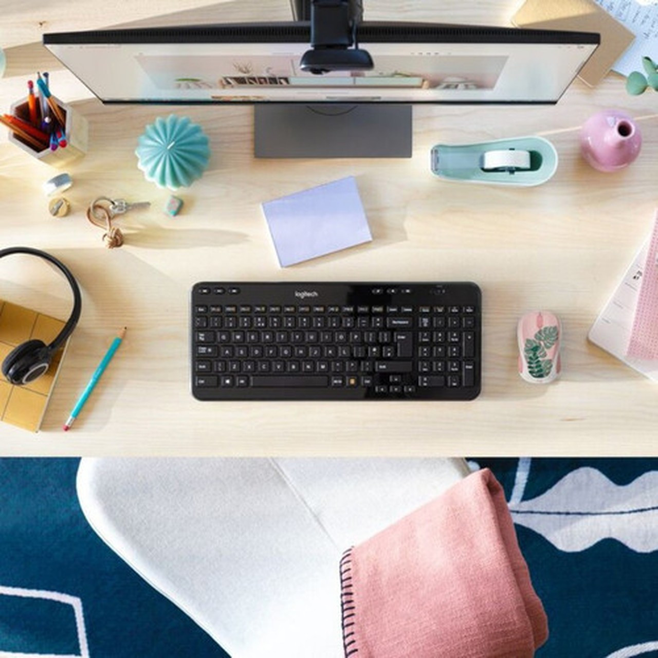 Logitech Design Collection Limited Edition Wireless Mouse with Colorful Designs - USB Unifying Receiver 12 months AA Battery Life  910-006114