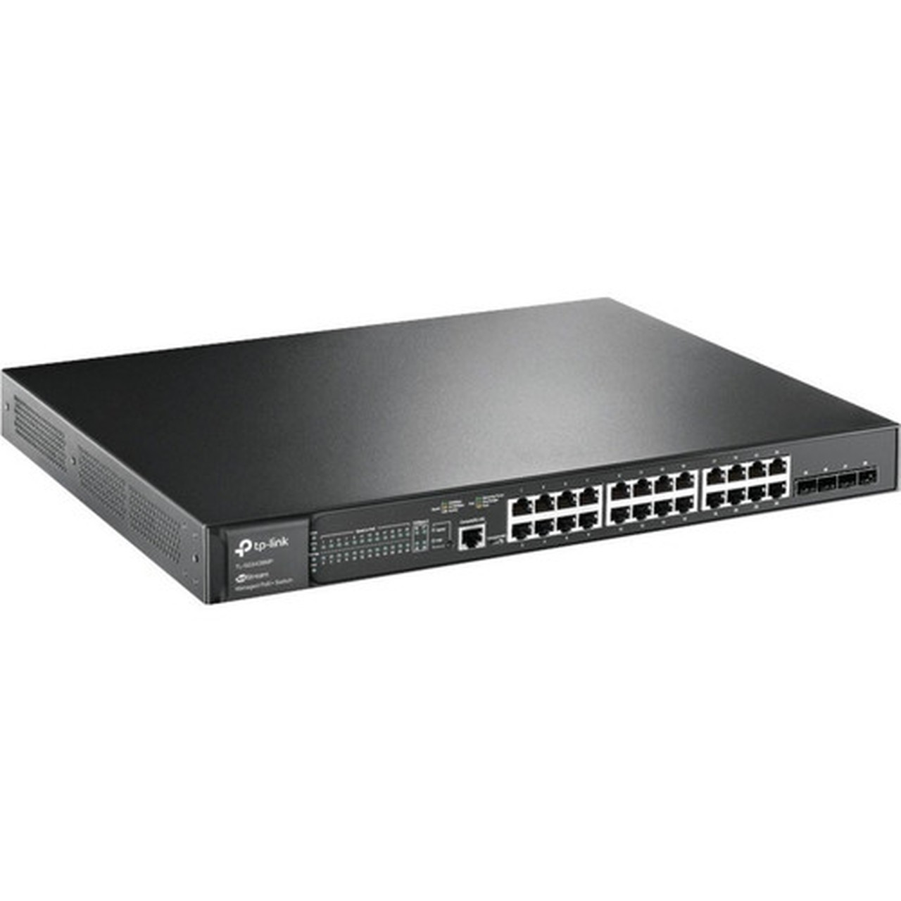 TP-Link JetStream 28-Port Gigabit L2 Managed Switch with 24-Port PoE - 24 Ports - Manageable - 2 Layer Supported - Modular - 4 SFP - TL-SG3428MP