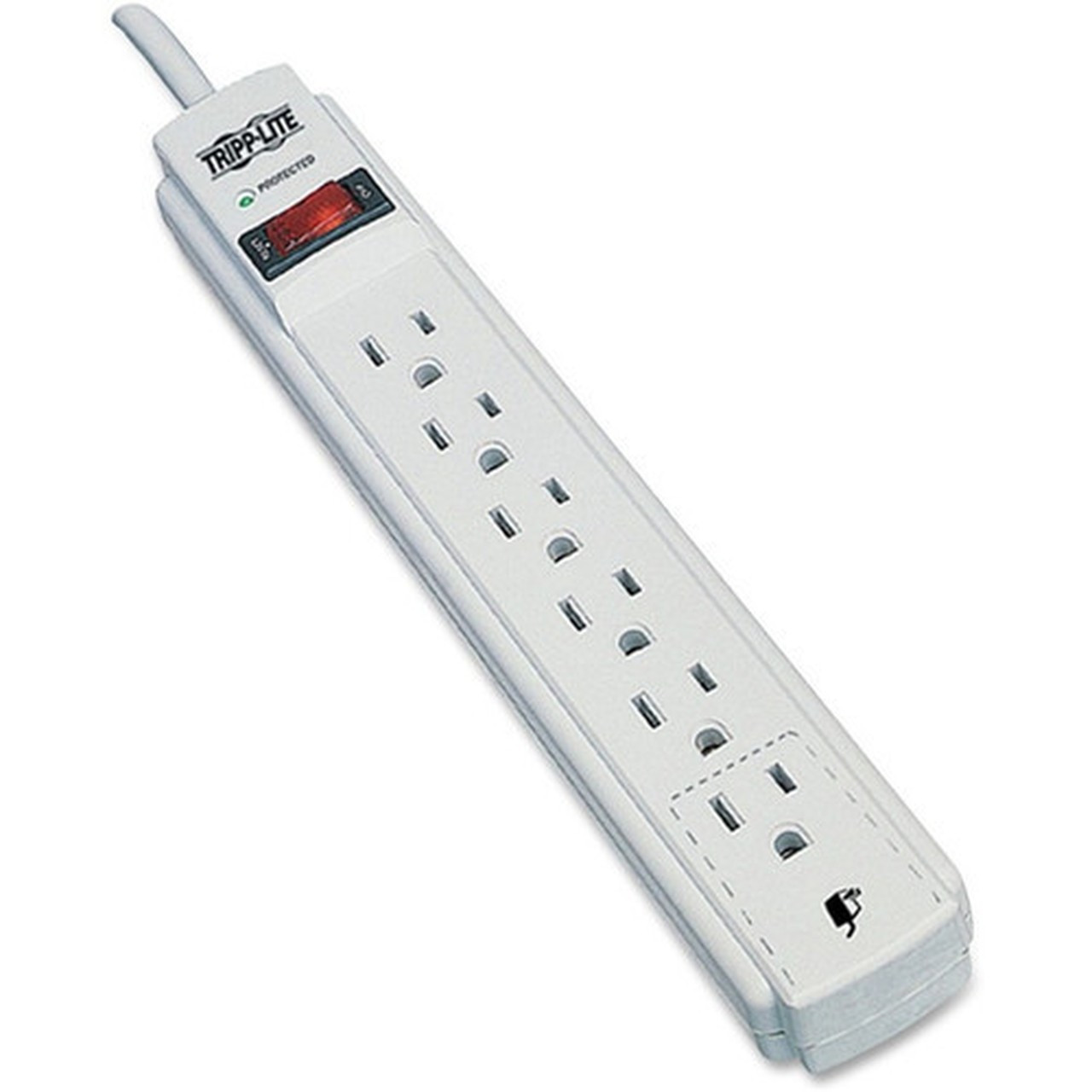 Tripp_Lite_6-Outlet_Economy_Surge_Protectors_-_6_x_NEMA_5-15R_-_180_kVA_-_790_J_-_120_V_AC_Input_-_120_V_AC_Output_TLP604