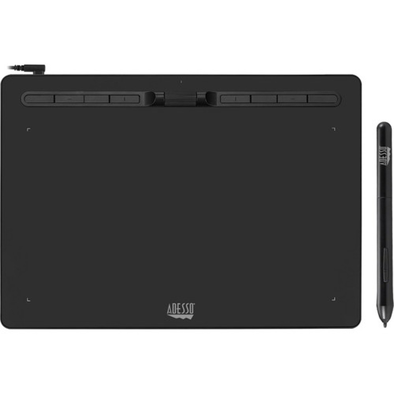 Adesso 12 x 7 Graphic Tablet - Graphics Tablet - 12 30480 mm x 7 17780 mm - 5080 lpi Cable - 8192 Pressure Level - Pen - 1 - Cybertablet K12