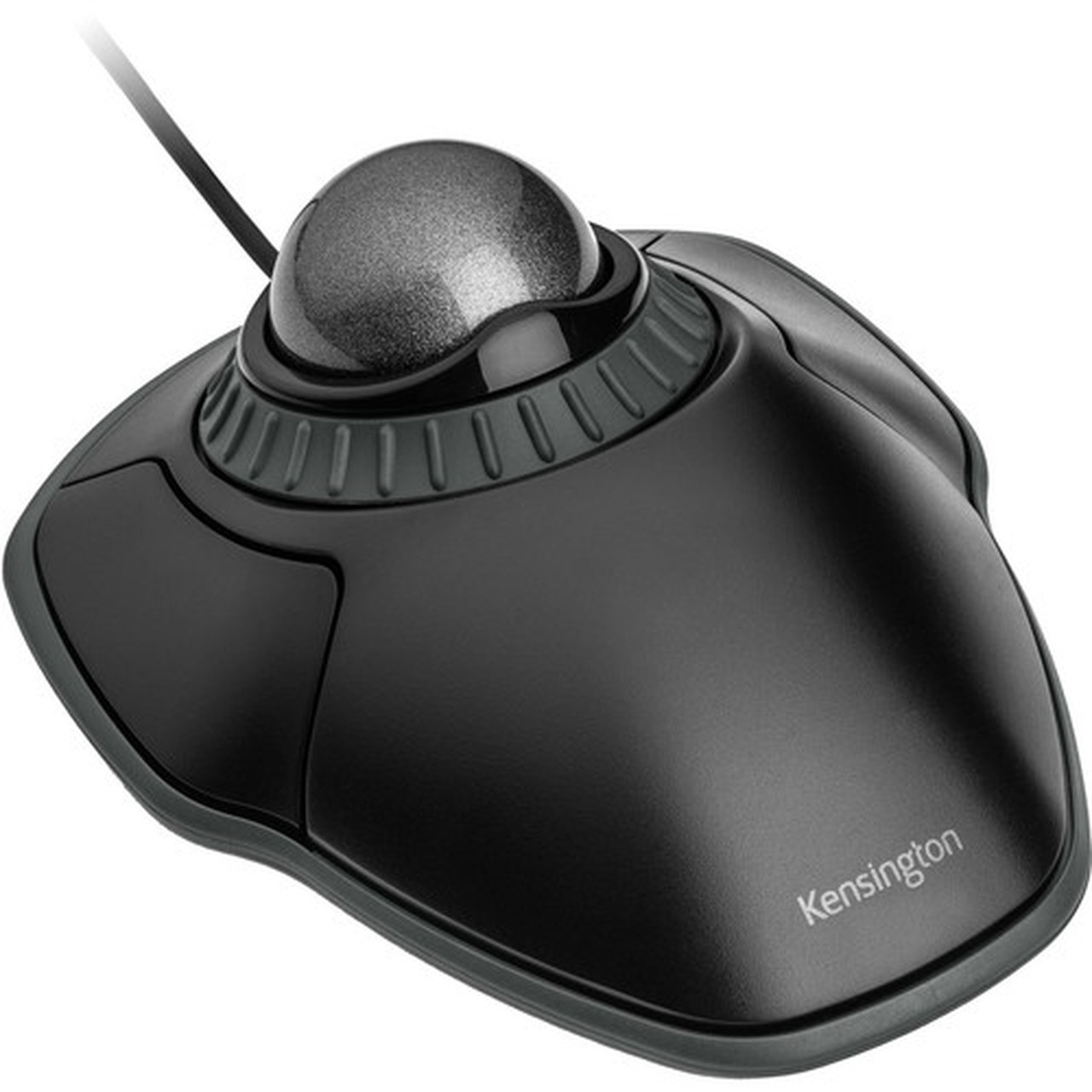 Kensington Orbit Trackball with Scroll Ring - Space Gray Ball - Optical - Cable - Space Gray - USB - Scroll Ring - 2 Buttons - K75327WW