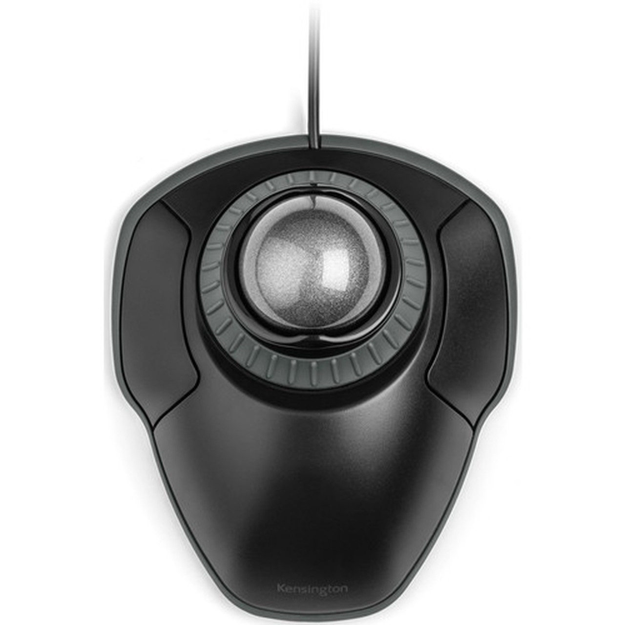 Kensington Orbit Trackball with Scroll Ring - Space Gray Ball - Optical - Cable - Space Gray - USB - Scroll Ring - 2 Buttons - K75327WW