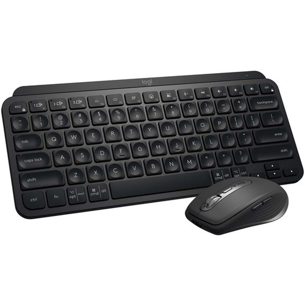 Logitech MX Keys Mini Minimalist Wireless Illuminated Keyboard Compact Bluetooth Backlit USB-C Compatible with Apple macOS iOS 920-010475