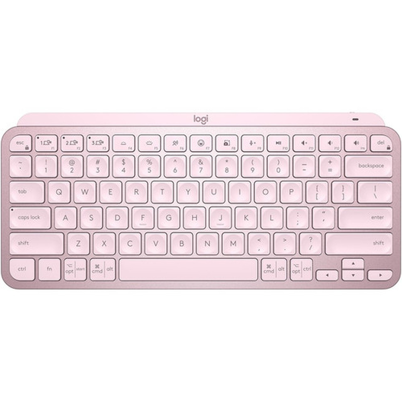 Logitech MX Keys Mini Rose - Wireless Connectivity - Bluetooth - 3281 ft 10000 mm - USB Interface Emoji Dictation Mute Hot - - 920-010474