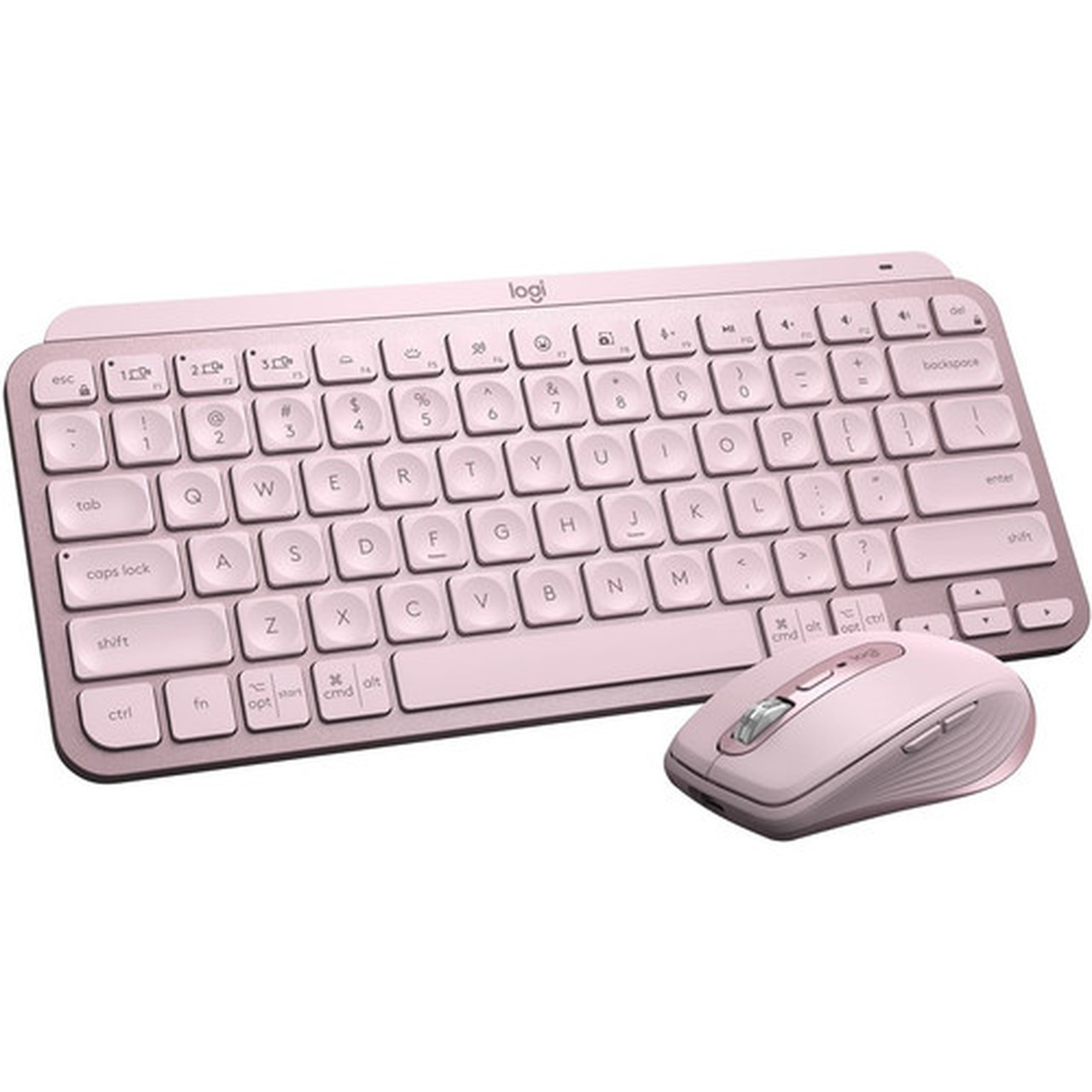 Logitech MX Keys Mini Rose - Wireless Connectivity - Bluetooth - 3281 ft 10000 mm - USB Interface Emoji Dictation Mute Hot - - 920-010474