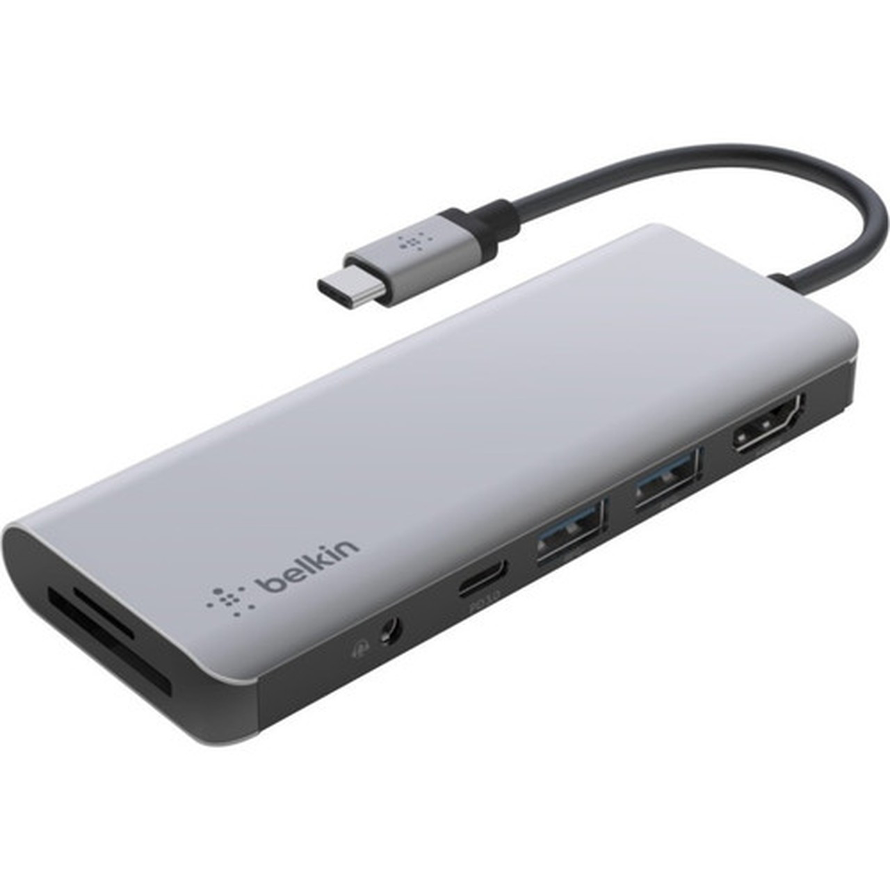 Belkin USB-C 7-in-1 Multiport Adapter Laptop Docking Station 2x USB-A 31 Gen 2 4k HDMI 20 100W Power Delivery 30 - for - 100 W PVC003BTSGY