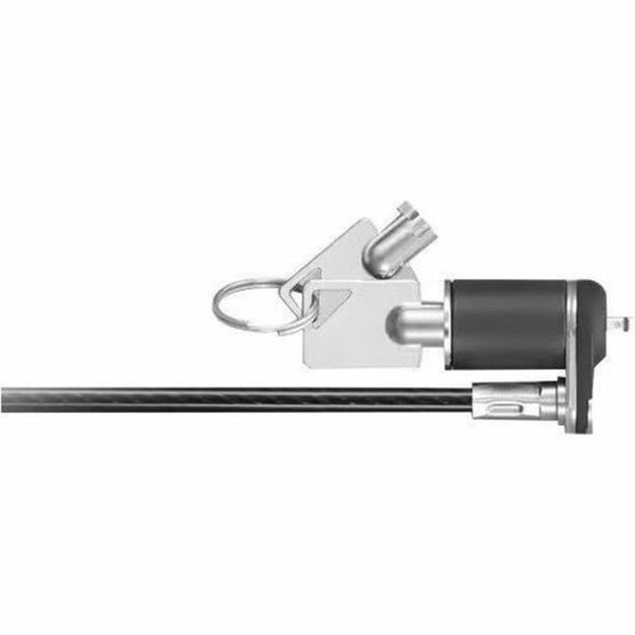 Lenovo NanoSaver Essential Cable Lock - Keyed Lock - Black - Galvanized Steel Zinc Alloy Stainless Steel - 49 ft - For Notebook 4XE1F30276