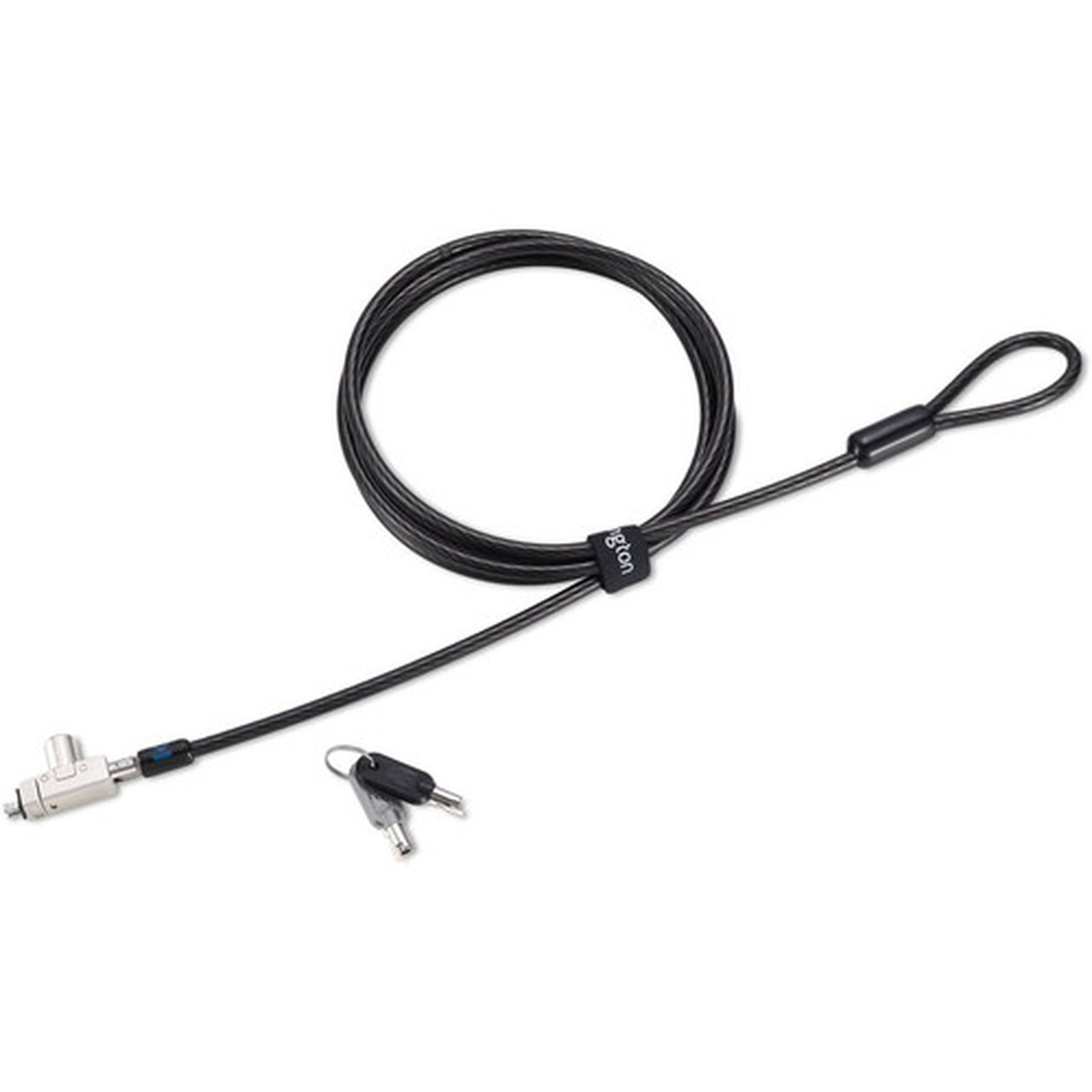 Kensington Slim N17 20 Keyed Laptop Lock for Wedge-Shaped Slots - Keyed Lock - Carbon Steel - 59 ft - For Notebook K60500WW
