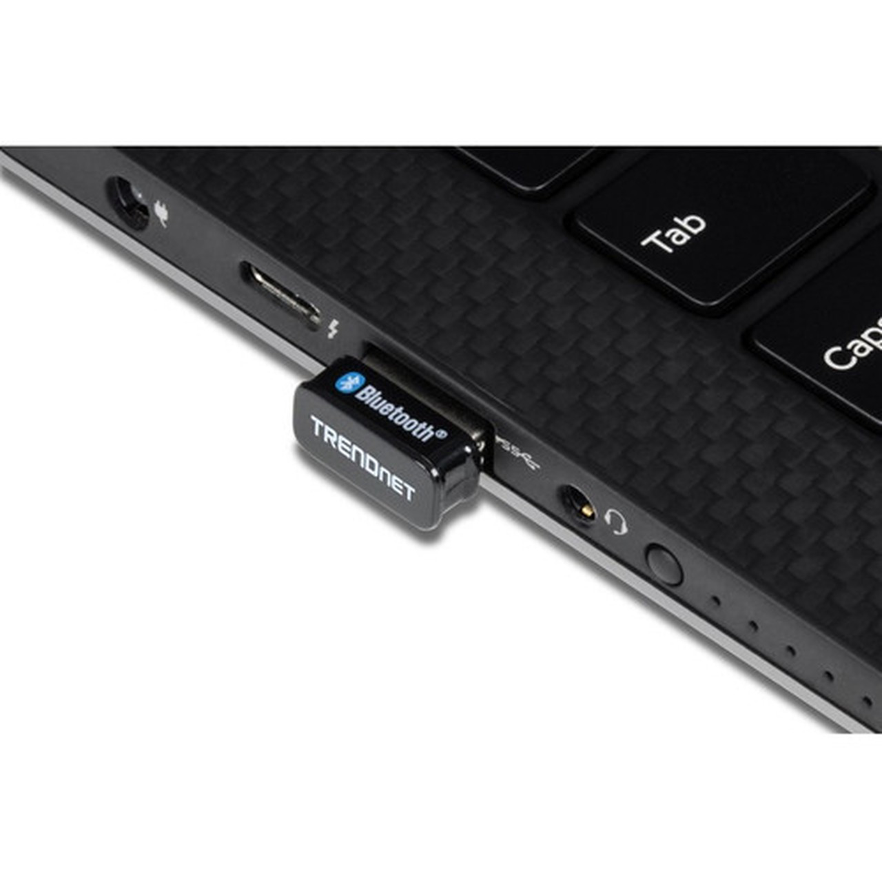 TRENDnet TBW-110UB Bluetooth 50 Single Band Bluetooth Adapter for ComputerKeyboardHeadset - USB 20 - 248 GHz ISM - External TBW-110UB