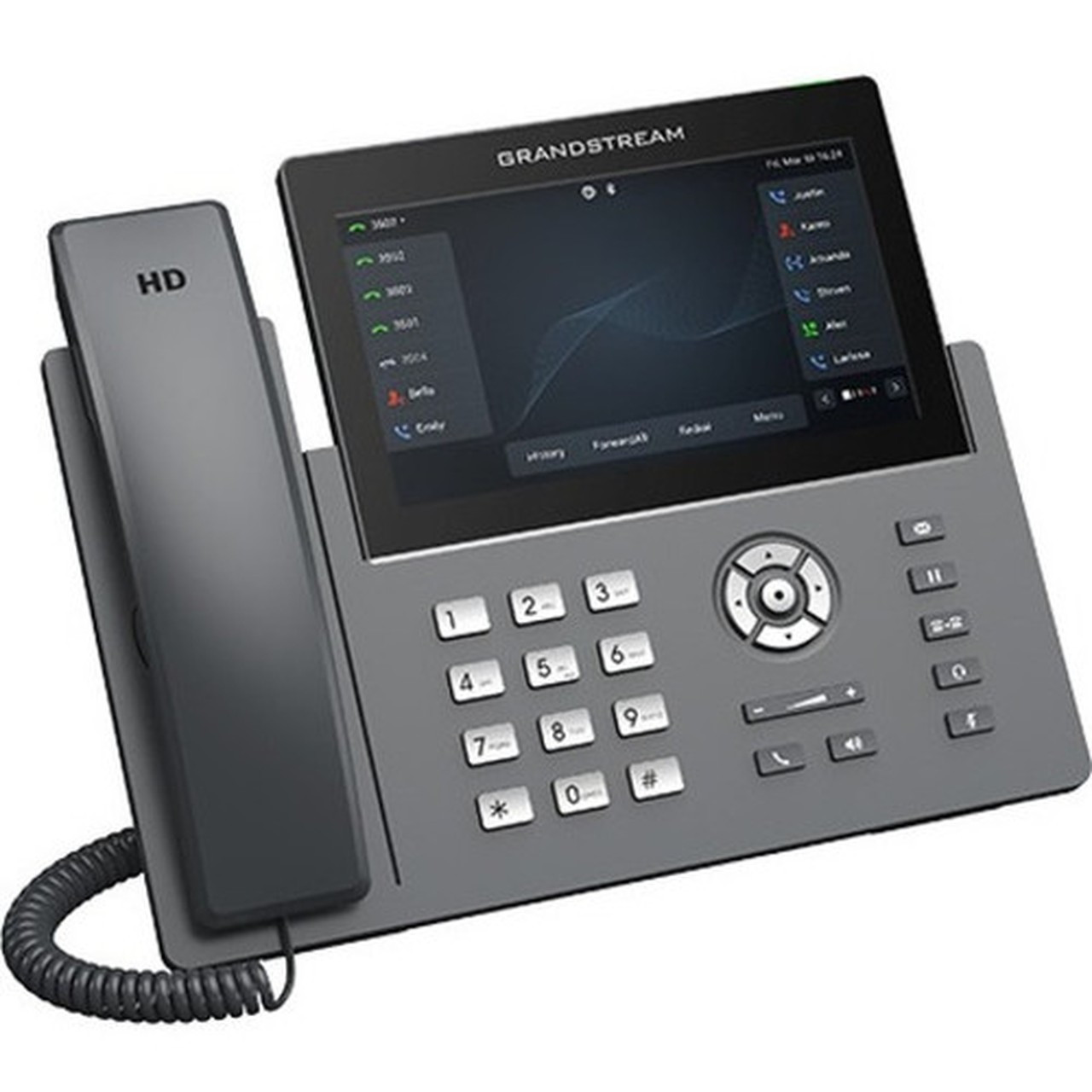 Grandstream GRP2670 IP Phone - Corded - Corded - Bluetooth Wi-Fi - Wall Mountable Desktop - 12 x Total Line - VoIP - IEEE - 2 x - GRP2670