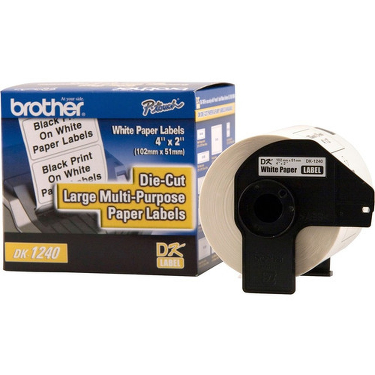 Brother_QL_Printer_DK1240_Lrg_Multipurpose_Labels_-_2_Width_x_4_Length_-_Direct_Thermal_-_White_-_600_Total_Labels_-_600__Roll_DK1240