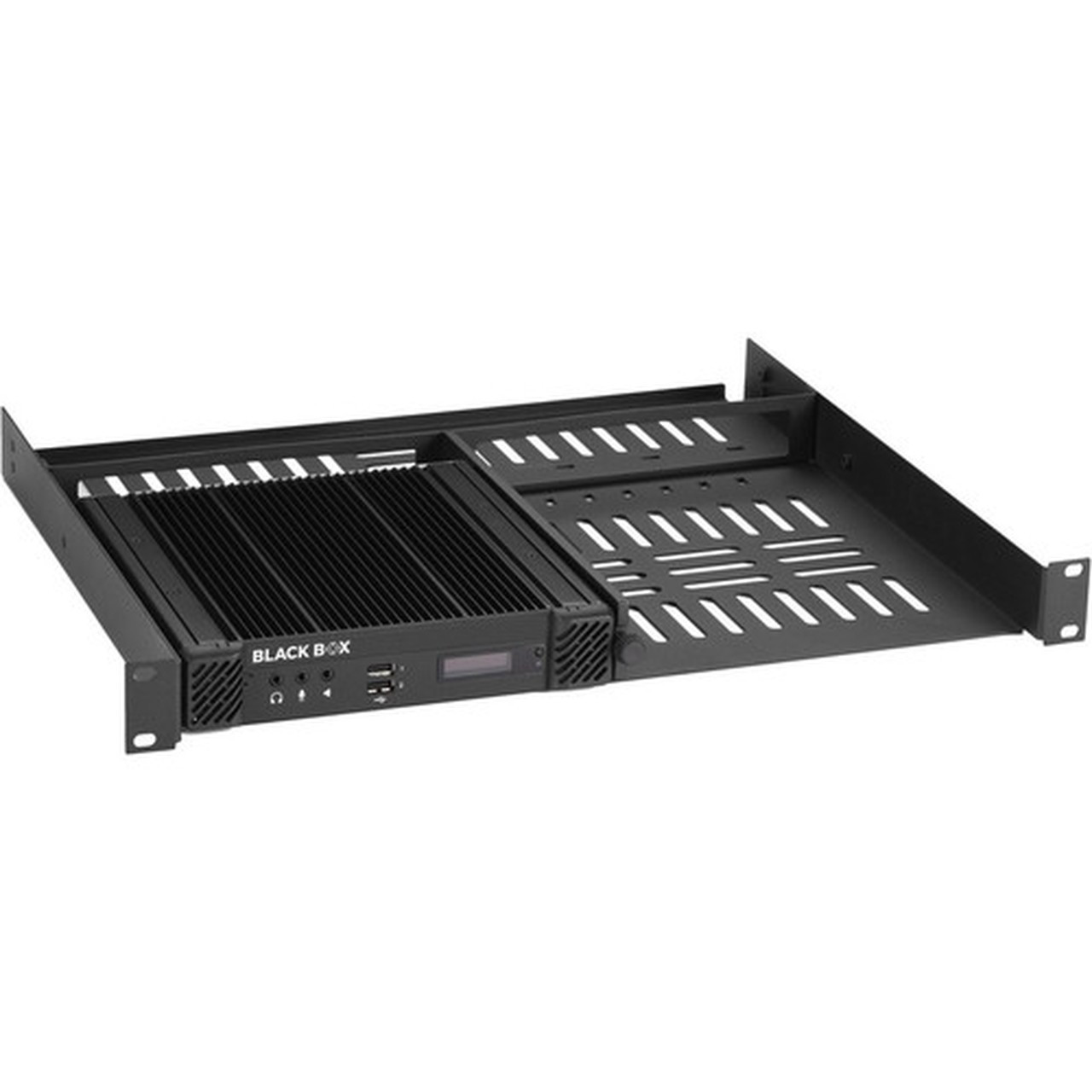 Black Box Rackmount Kit - KVM Manager iPATH R2 Controller - For KVM Switch - 1U Rack Height x 19 48260 mm Rack Width - - Black - ACR-RMK2