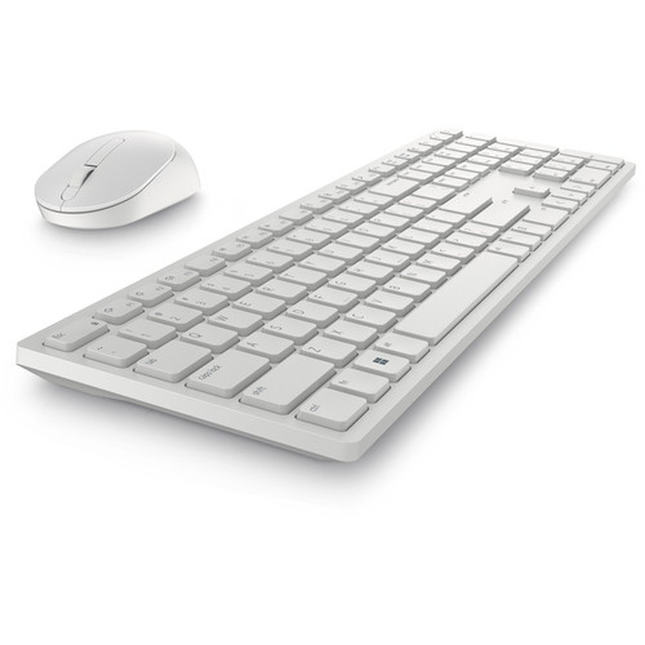 Dell Pro KM5221W Keyboard  Mouse - USB Plunger Wireless 240 GHz Keyboard - White - USB Wireless Mouse - Optical - 4000 dpi - White - KM5221W-WH-CNM
