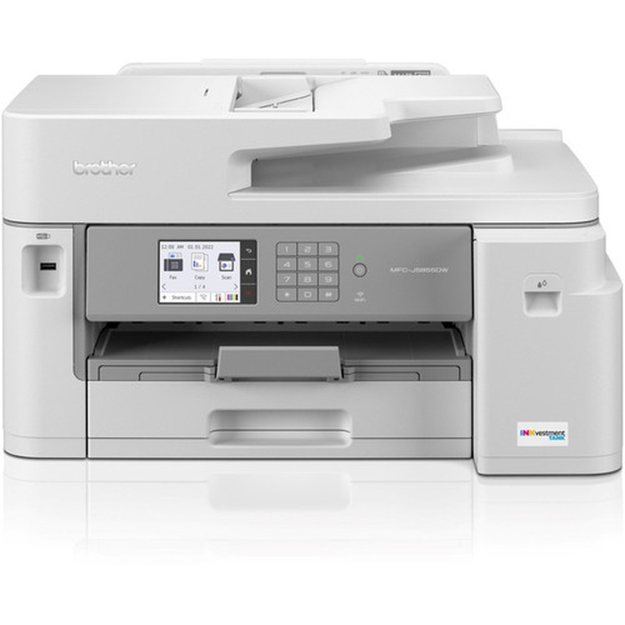 MFC-J5855DW INKvestment Tank All-in-One Multifunction Colour Inkjet Printer - CopierFaxPrinterScanner - 30 ppm Mono16 ppm Color - MFCJ5855DW