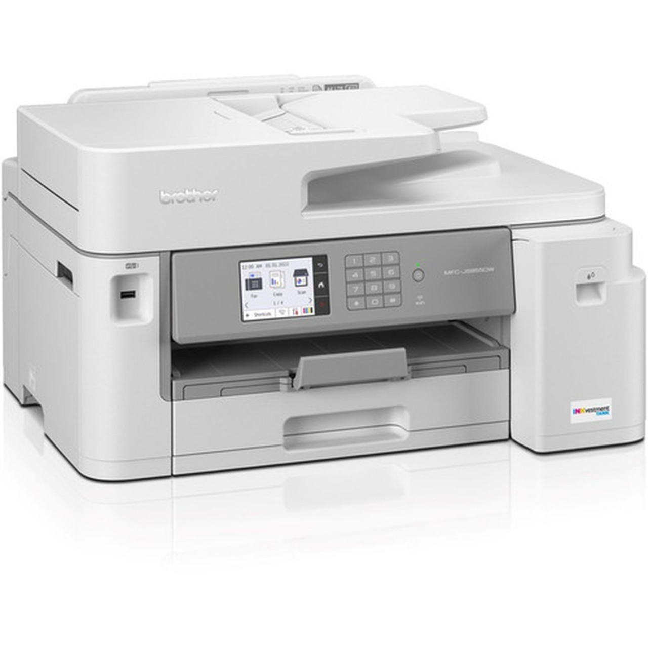 MFC-J5855DW INKvestment Tank All-in-One Multifunction Colour Inkjet Printer - CopierFaxPrinterScanner - 30 ppm Mono16 ppm Color - MFCJ5855DW