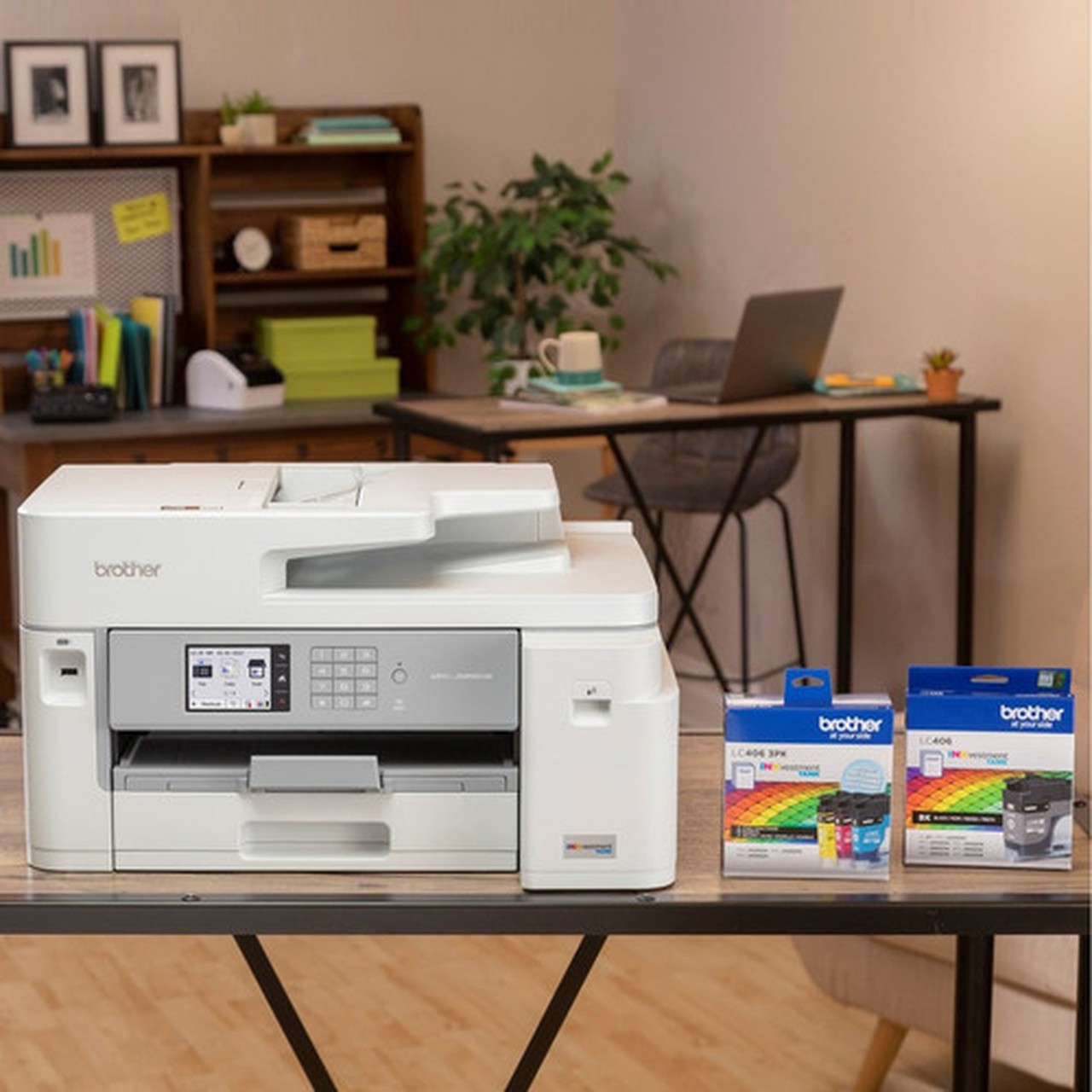 MFC-J5855DW INKvestment Tank All-in-One Multifunction Colour Inkjet Printer - CopierFaxPrinterScanner - 30 ppm Mono16 ppm Color - MFCJ5855DW