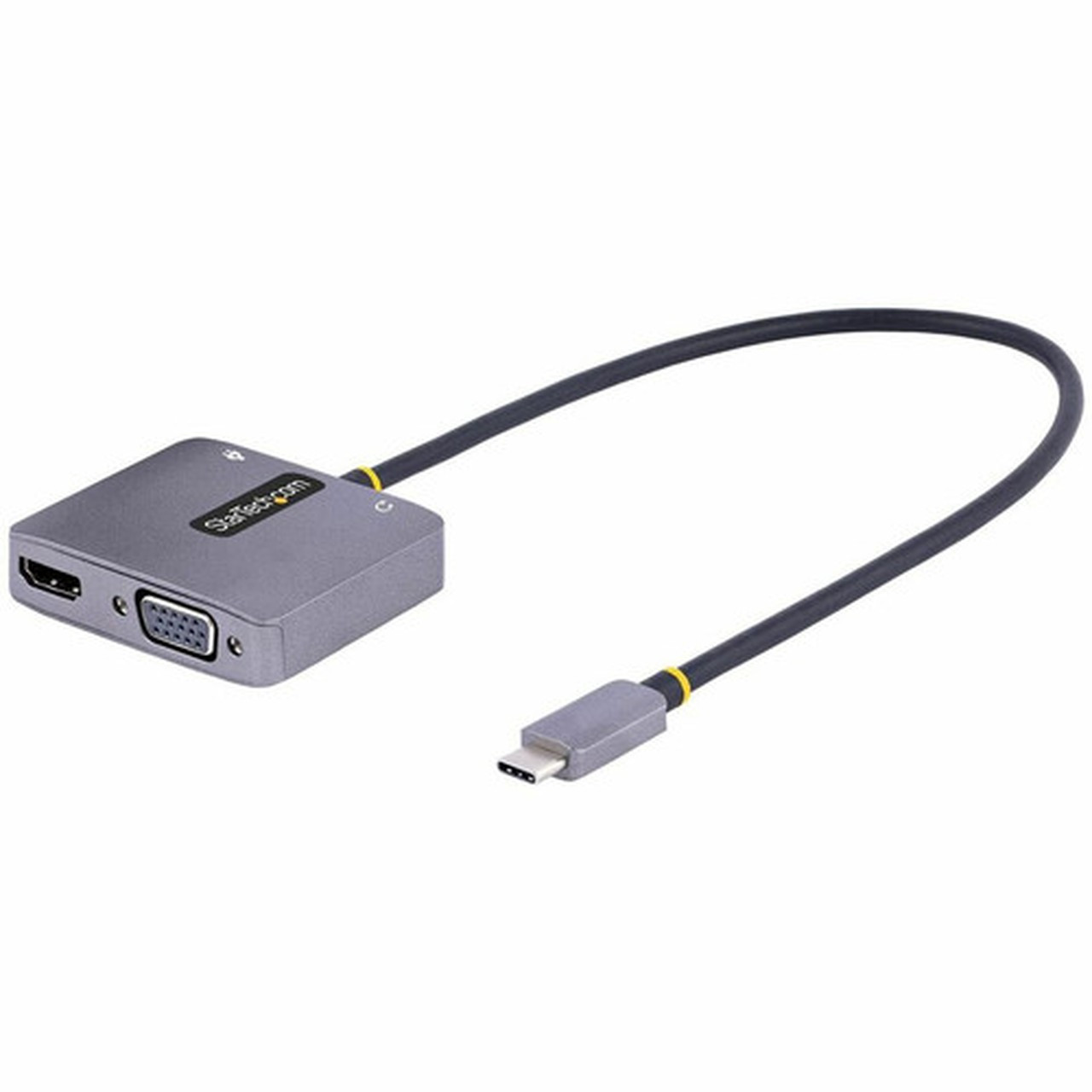 StarTechcom USB C Video Adapter USB C to HDMI VGA Multiport Adapter 35mm Audio 4K 60Hz HDR 100W PD 30 PT USB C Display Adapter 122-USBC-HDMI-4K-VGA