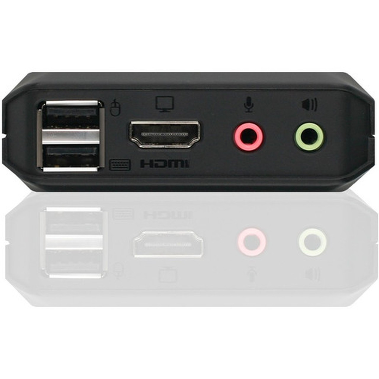 IOGEAR 2-Port 4K KVM Switch with HDMI USB and Audio Connections - 2 Computers - 4096 x 2160 - 4 x USB - USB 20 - 2 x HDMI GCS92HU