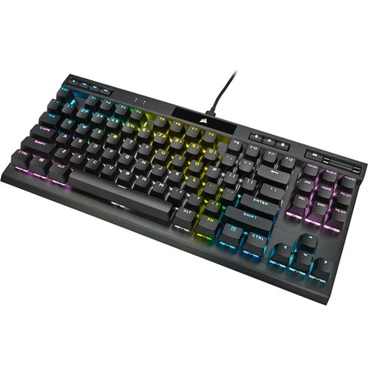 Corsair K70 RGB TKL CHAMPION SERIES Mechanical Gaming Keyboard - CHERRY MX SPEED - Cable Connectivity - USB 30 USB 31 Type A - RGB CH-9119014-NA