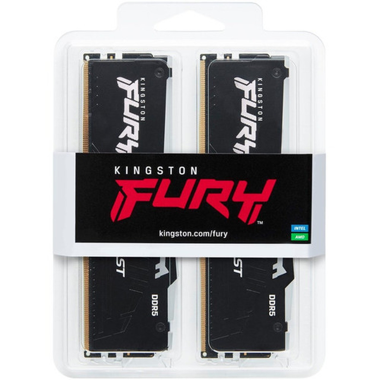 Kingston FURY Beast 32GB 2 x 16GB DDR5 SDRAM Memory Kit - For Desktop PC Motherboard - 32 GB 2 x 16GB - DDR5-5600PC5-44800 DDR5 KF556C40BBAK2-32