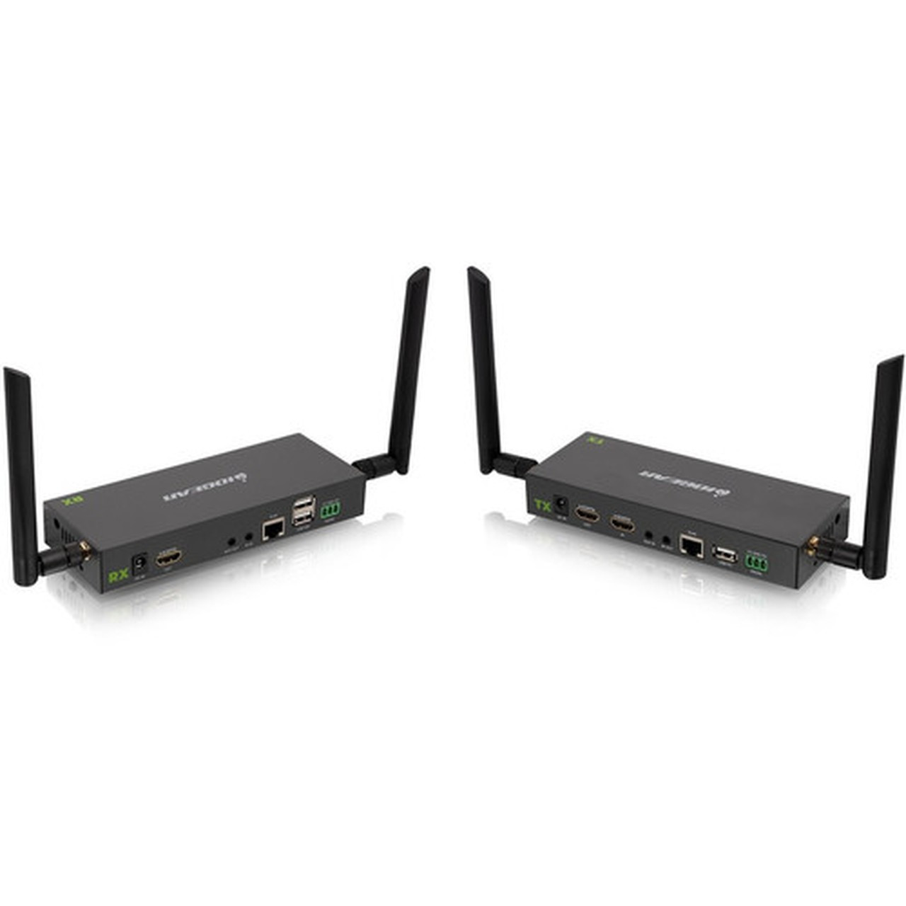 IOGEAR Long Range Wireless 4K Video Transmitter and Receiver Kit with Local Passthrough - 1 Input Device - 2 Output Device - 600 ft - GWLRSSKIT4K