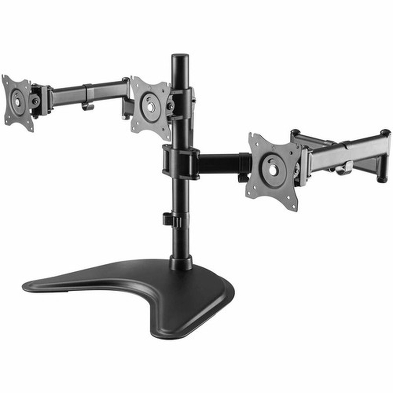 IntekView Freestanding Triple Monitor Stand - Up to 27 Screen Support - 1350 34290 mm Height x 6 15240 mm Width - MS303