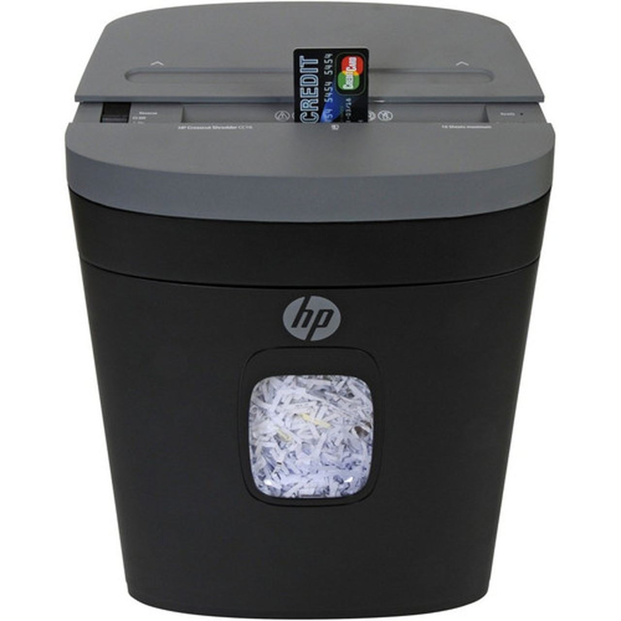 HP CC16 Paper Shredder - Cross Cut - 16 Per Pass - for shredding Paper Staples Credit Card Envelope - 02 x 15 Shred Size - 88 91037H