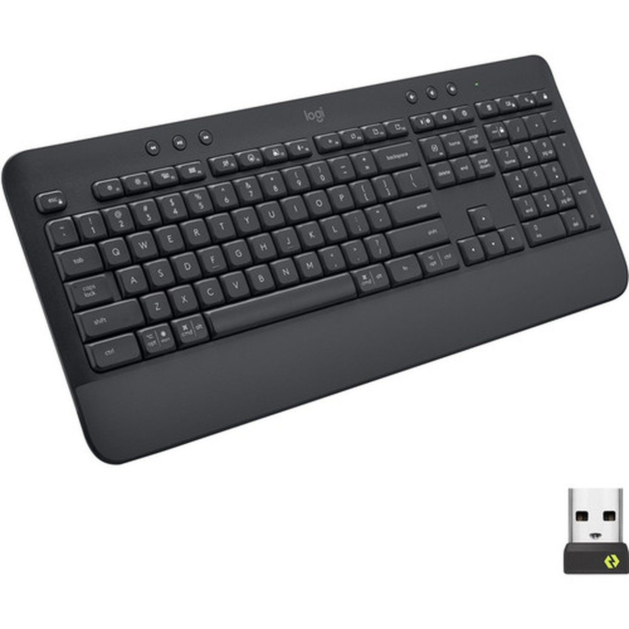 Logitech Signature K650 Graphite - Wireless Connectivity - BluetoothRF - 3281 ft 10000 mm - ChromeOS - PC Mac - AA Battery Size 920-010908