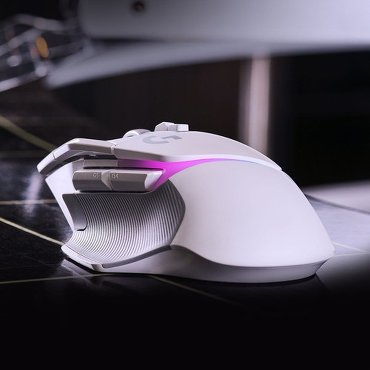 Logitech G502 X PLUS LIGHTSPEED Wireless Gaming Mouse - Optical - Wireless - Rechargeable - White - 1 Pack - USB Type C - Scroll Wheel 910-006169