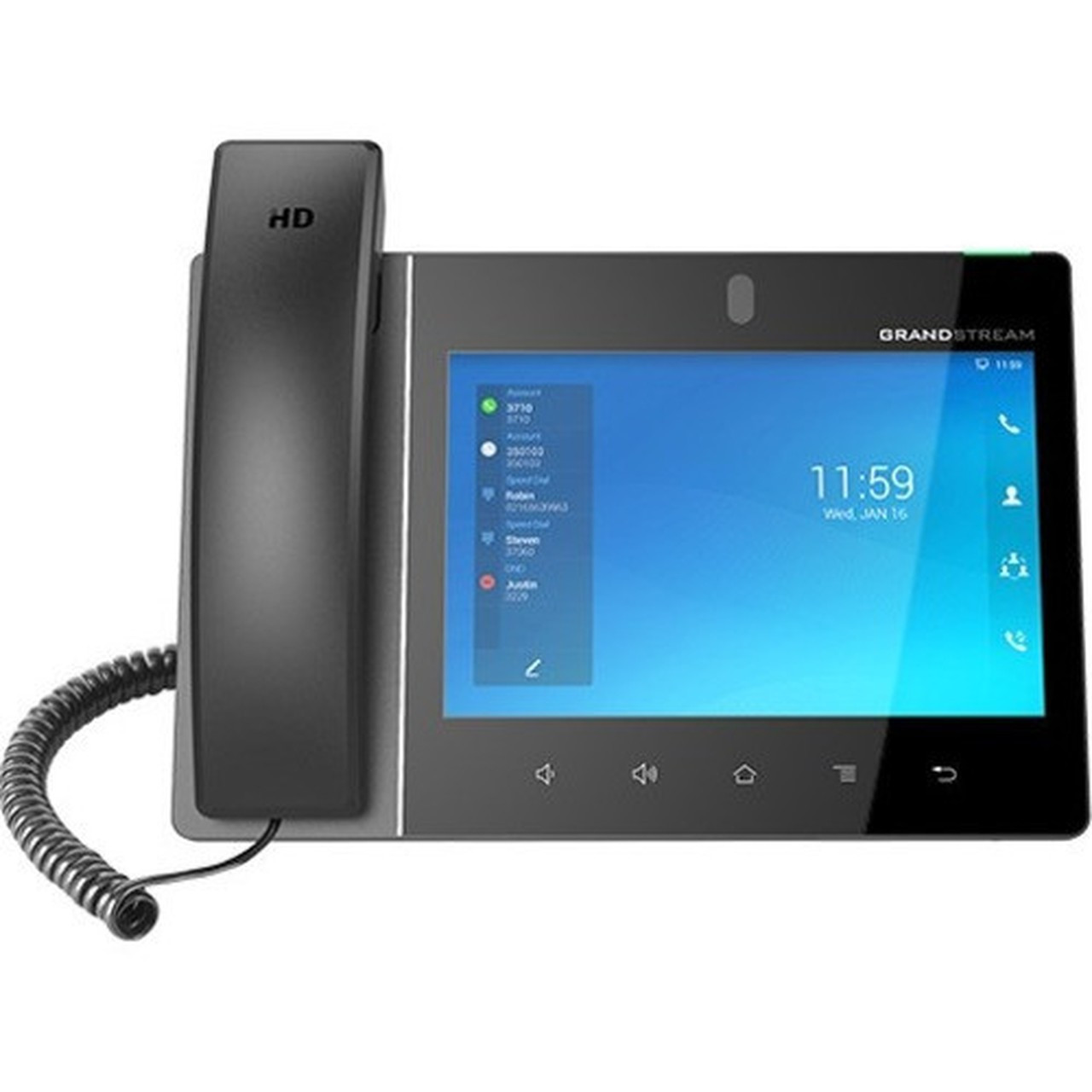 Grandstream GXV3480 IP Phone - Corded - Corded - Wi-Fi Bluetooth - VoIP - IEEE 80211 abgnacax - 2 x Network RJ-45 - PoE Ports GXV3480