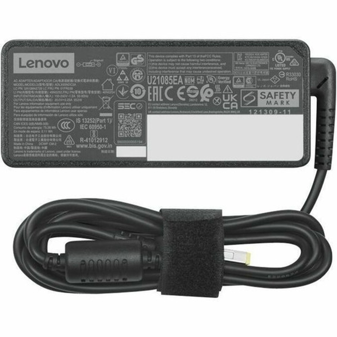 Lenovo ThinkCentre 65W AC Adapter Slim Tip - 65 W - 120 V AC 230 V AC Input - Black 4X21J81436