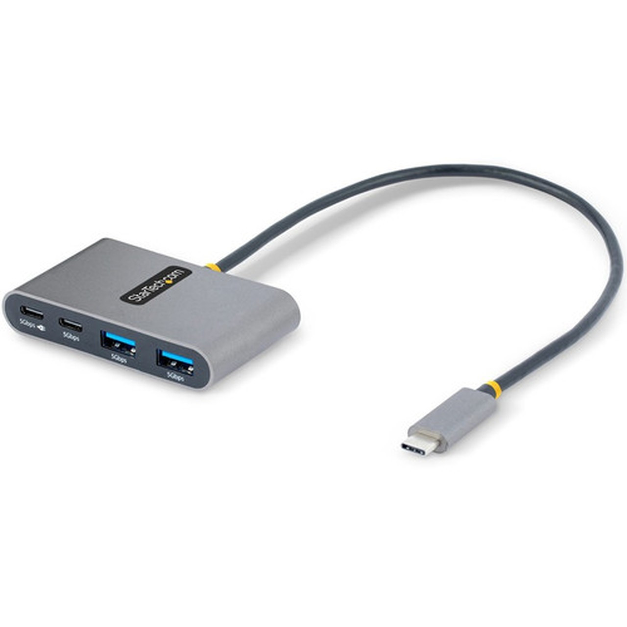 StarTechcom 4-Port USB-C Hub with 100W Power Delivery Pass-Through 2x USB-A  2x USB-C 5Gbps 1ft30cm Long Cable Portable USB 30 5G2A2CPDB-USB-C-HUB
