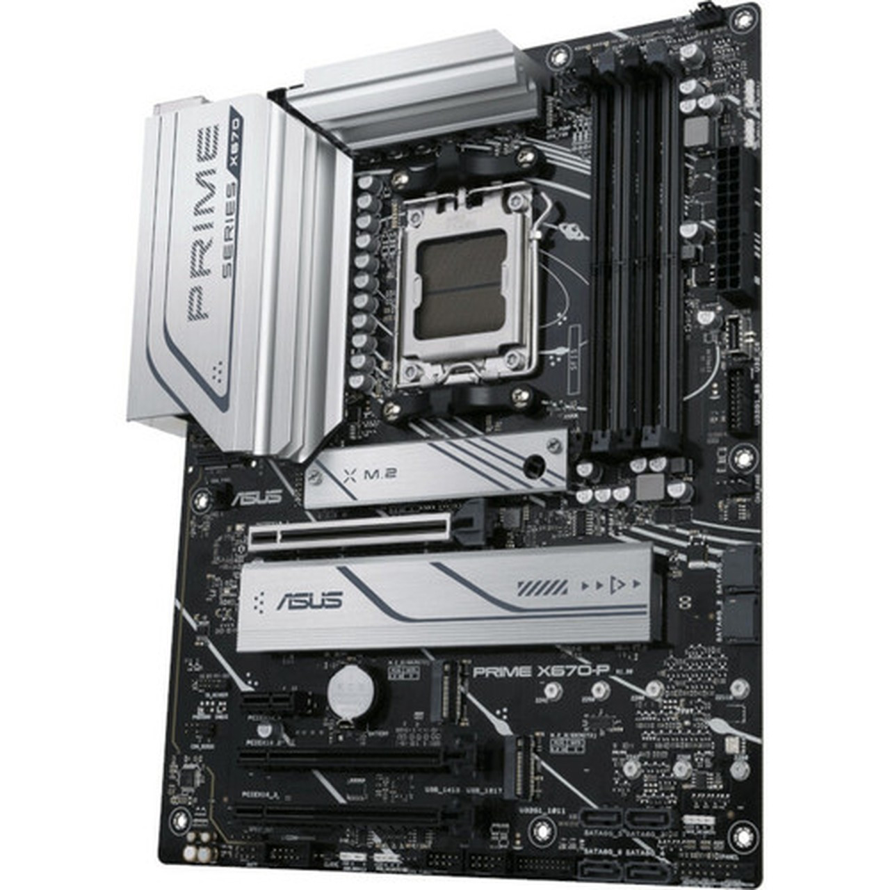 Asus Prime X670-P Desktop Motherboard - AMD X670 Chipset - Socket AM5 - ATX - Ryzen 5 Ryzen 7 Ryzen 9 Processor Supported - 128 GB - PRIME X670-P