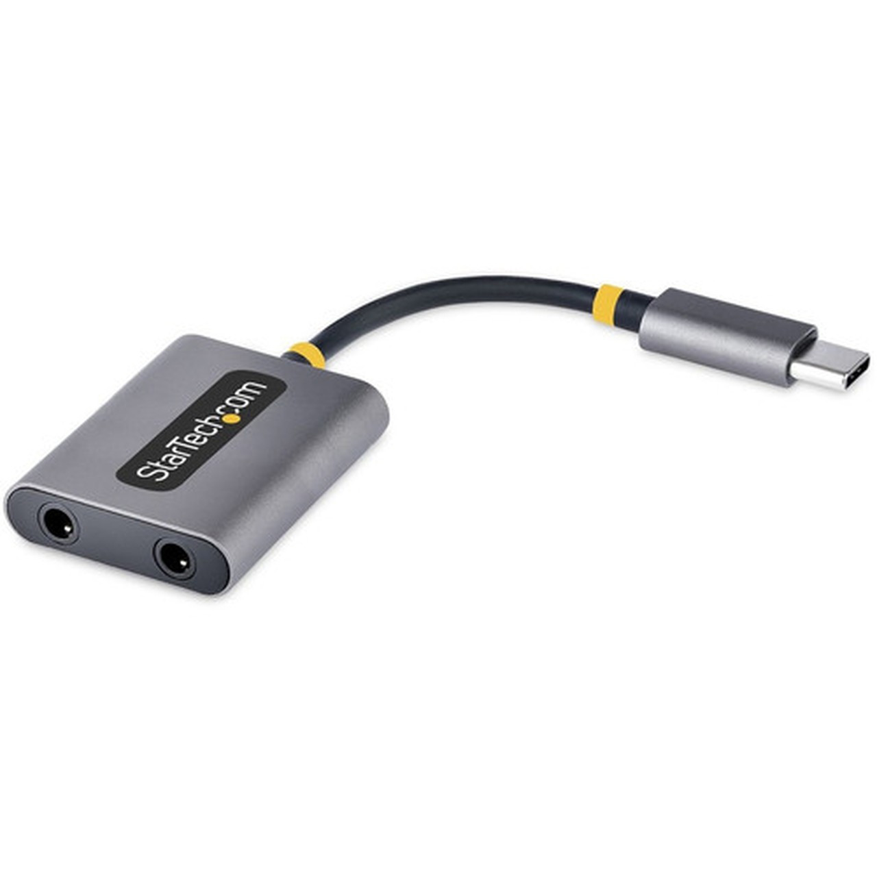 StarTechcom USB-C Headphone Splitter USB Type C Dual Headset Adapter wMic Input USB C to 35mm Audio AdapterEarphone DongleAux - USBC-AUDIO-SPLITTER