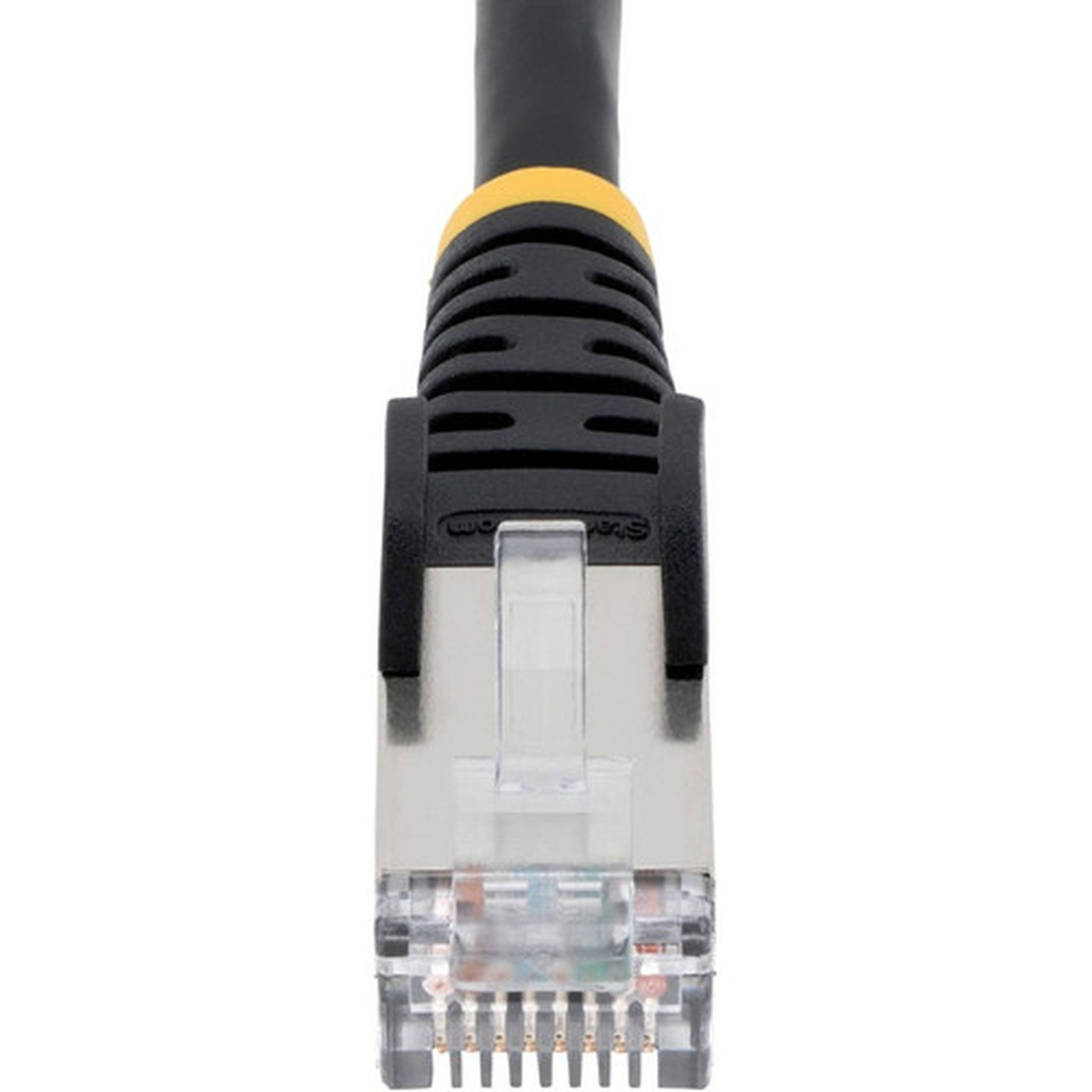 StarTechcom 10ft CAT6a Ethernet Cable Black Low Smoke Zero Halogen LSZH 10 GbE 100W PoE SFTP Snagless RJ-45 Network Patch Cord - NLBK-10F-CAT6A-PATCH