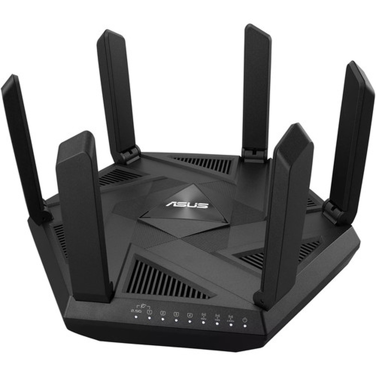 Asus RT-AXE7800 Wi-Fi 6E IEEE 80211ax Ethernet Wireless Router - Tri Band - 240 GHz ISM Band - 6 GHz UNII Band - 6 x Antenna6 x - - RT-AXE7800