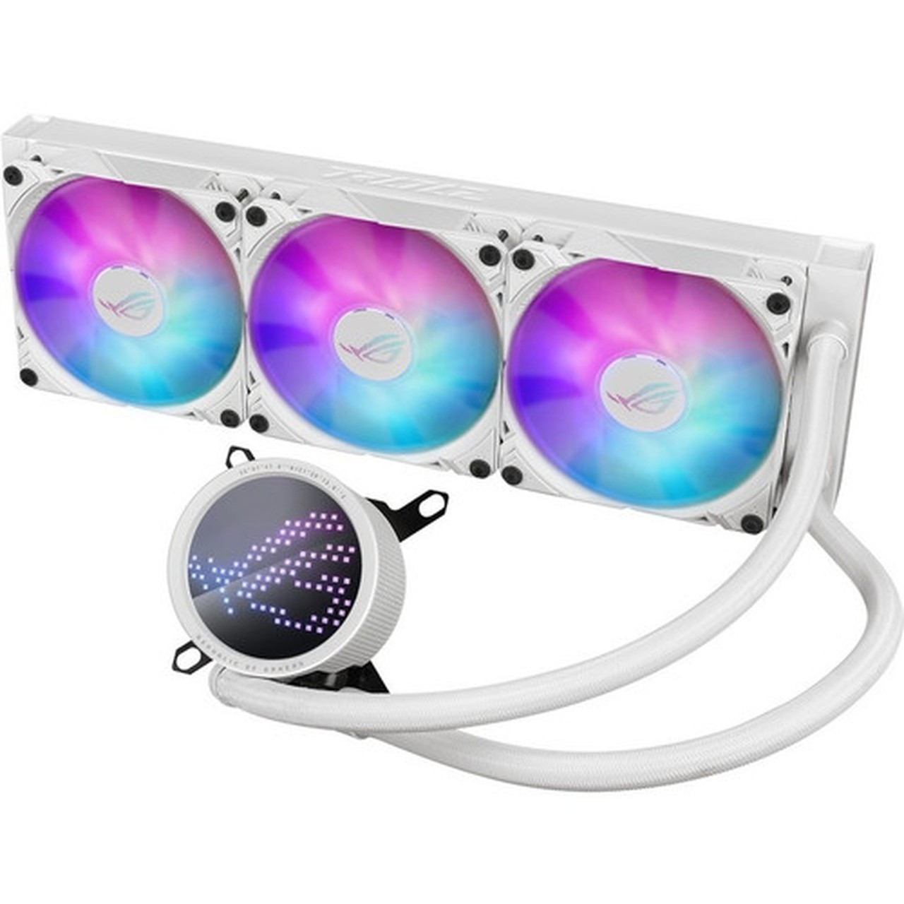 Asus ROG Ryuo III 240 ARGB Cooling FanRadiatorWater BlockPump - 3 Pack - 472 120 mm Maximum Fan Diameter - 3 x Fans - 19842 ROG RYUO III 360 ARGB WHT