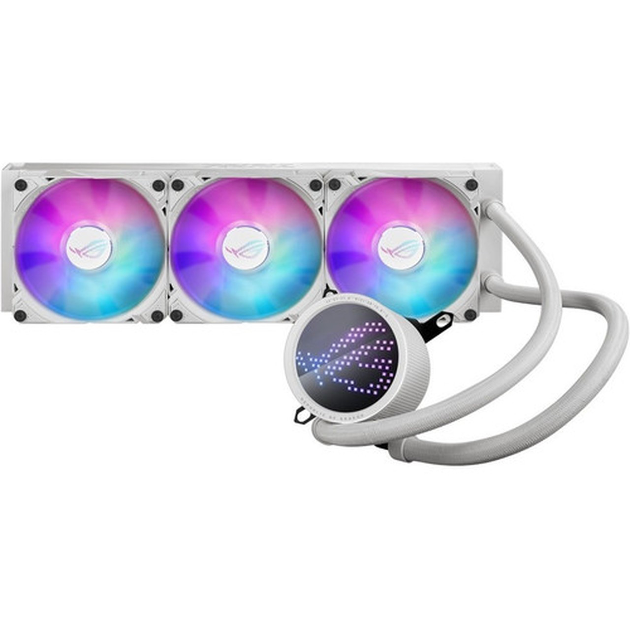 Asus ROG Ryuo III 240 ARGB Cooling FanRadiatorWater BlockPump - 3 Pack - 472 120 mm Maximum Fan Diameter - 3 x Fans - 19842 ROG RYUO III 360 ARGB WHT