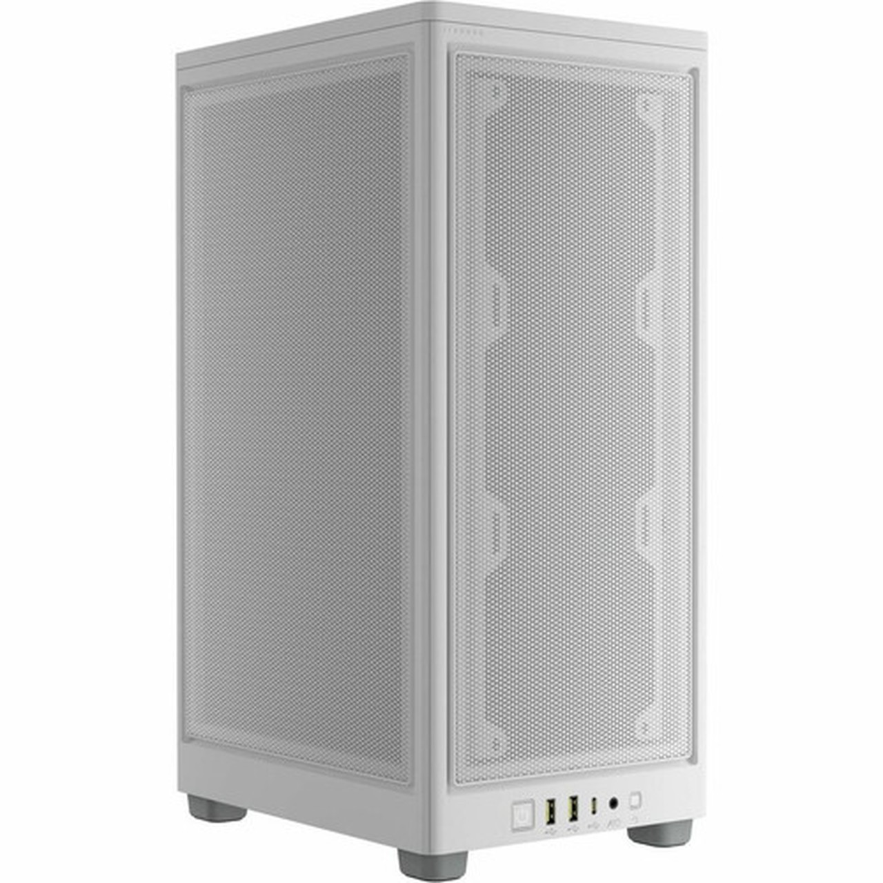 Corsair 2000D AIRFLOW Mini-ITX PC Case - White - Small Tower - White - Steel Mesh - Mini ITX Motherboard Supported - 8 x Fans - 3 x CC-9011245-WW