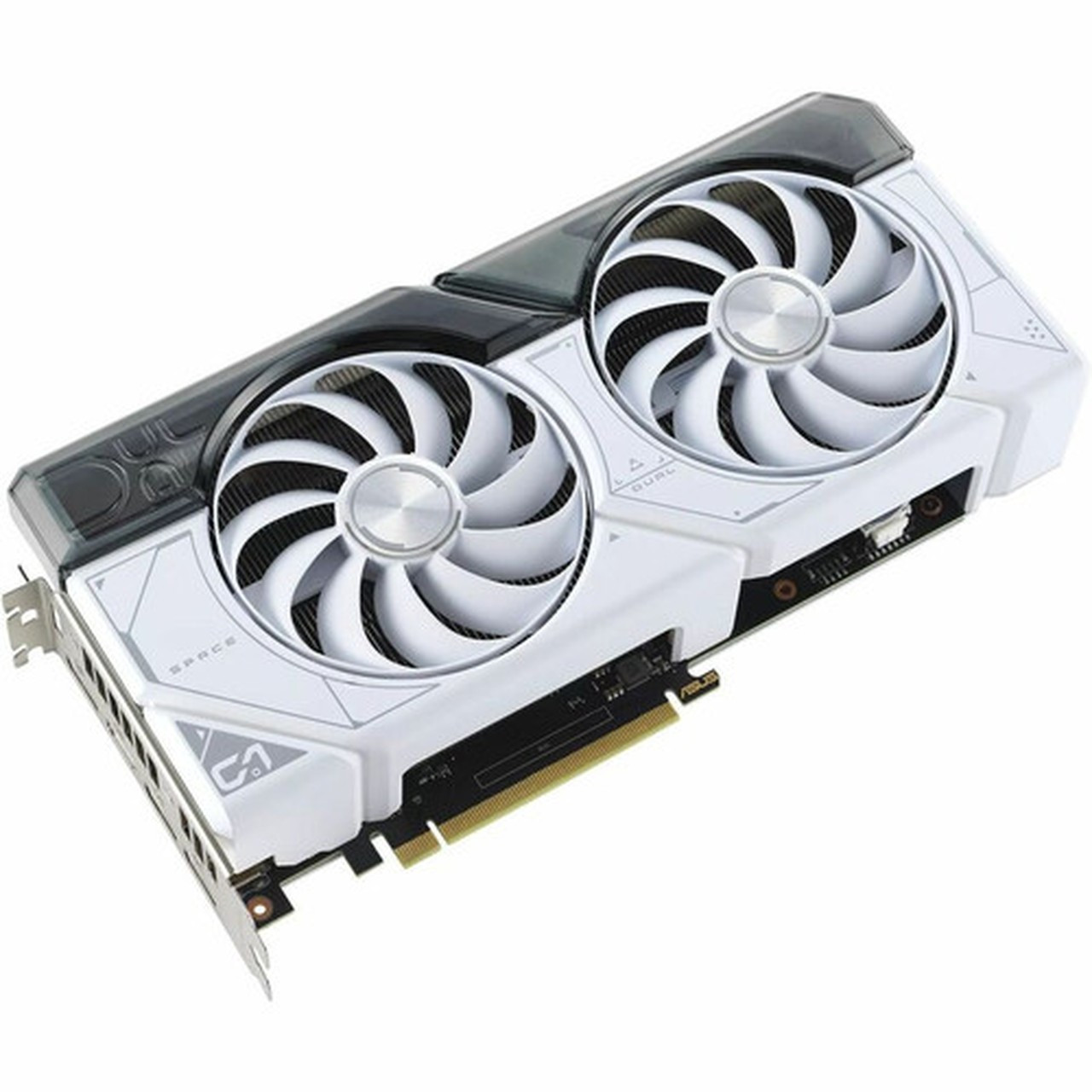 Asus NVIDIA GeForce RTX 4070 Graphic Card - 12 GB GDDR6X - 255 GHz Boost Clock - 192 bit Bus Width - PCI Express 40 - DisplayPort - DUAL-RTX4070-O12G-WHITE