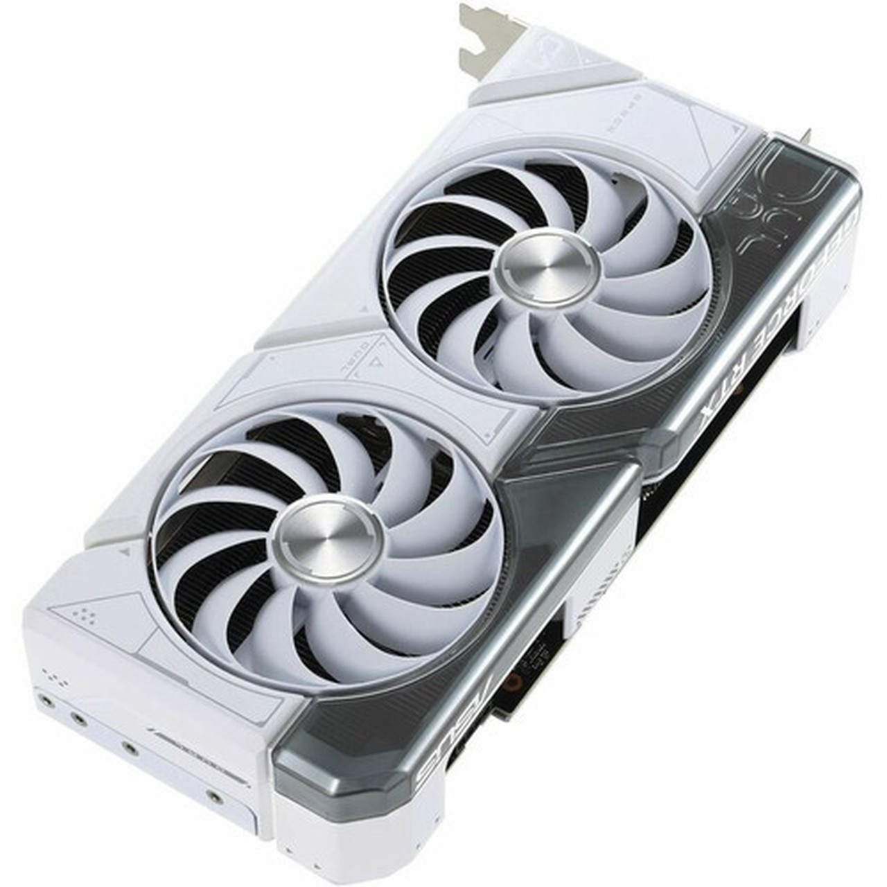 Asus NVIDIA GeForce RTX 4070 Graphic Card - 12 GB GDDR6X - 255 GHz Boost Clock - 192 bit Bus Width - PCI Express 40 - DisplayPort - DUAL-RTX4070-O12G-WHITE
