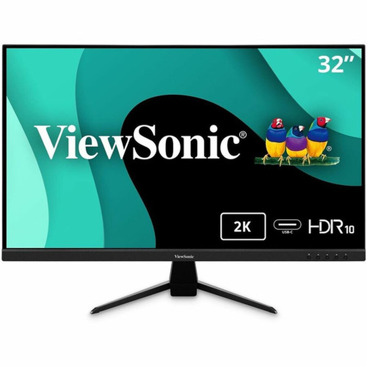 ViewSonic VX3267U-2K 315 WQHD LED Monitor - 169 - Black - 32 81280 mm Class - SuperClear IPS - LED Backlight - 2560 x 1440 - - VX3267U-2K