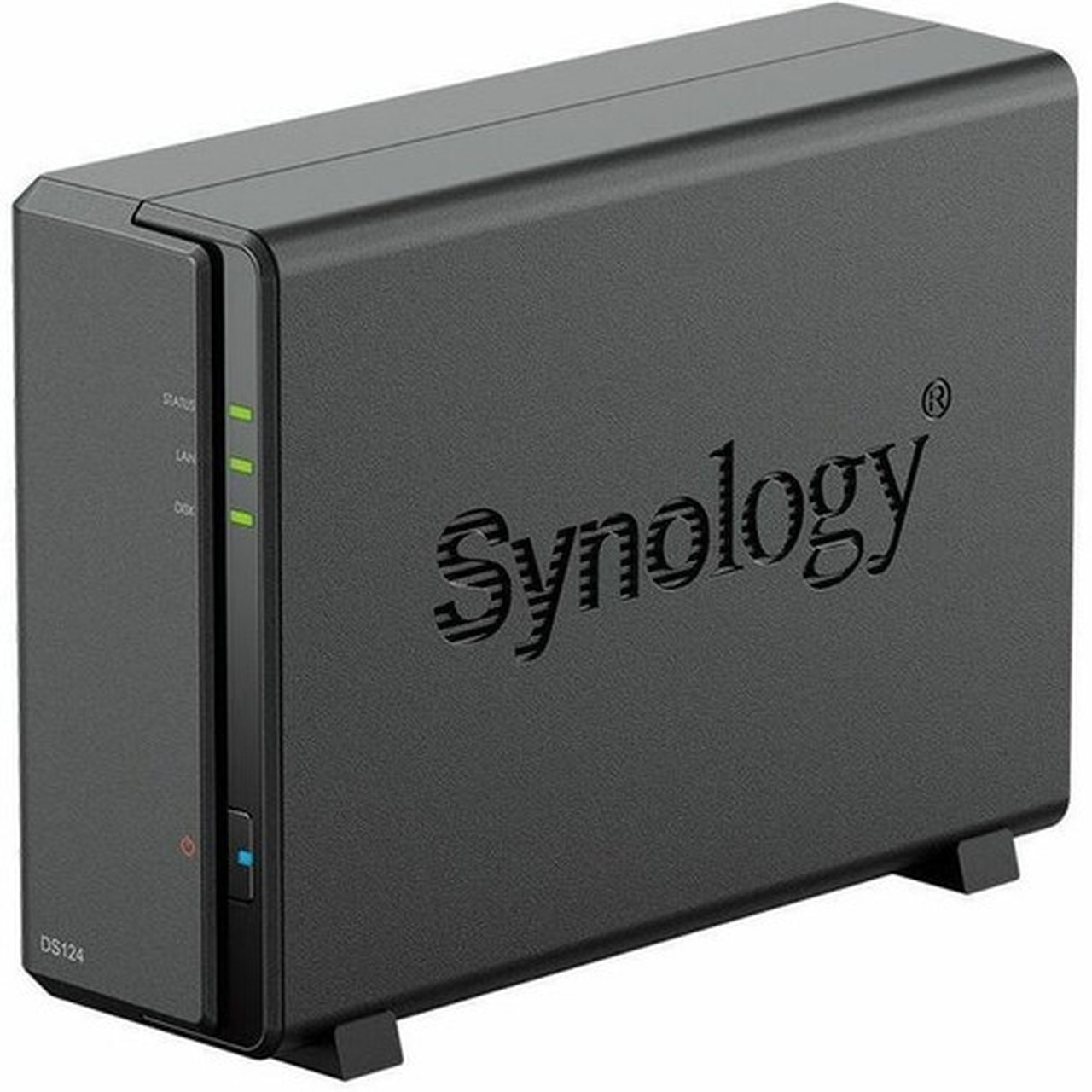 Synology DiskStation DS124 SANNAS Storage System - Realtek RTD1619B Quad-core 4 Core 170 GHz - 1 x HDD Supported - 0 x HDD - 1 x - DS124