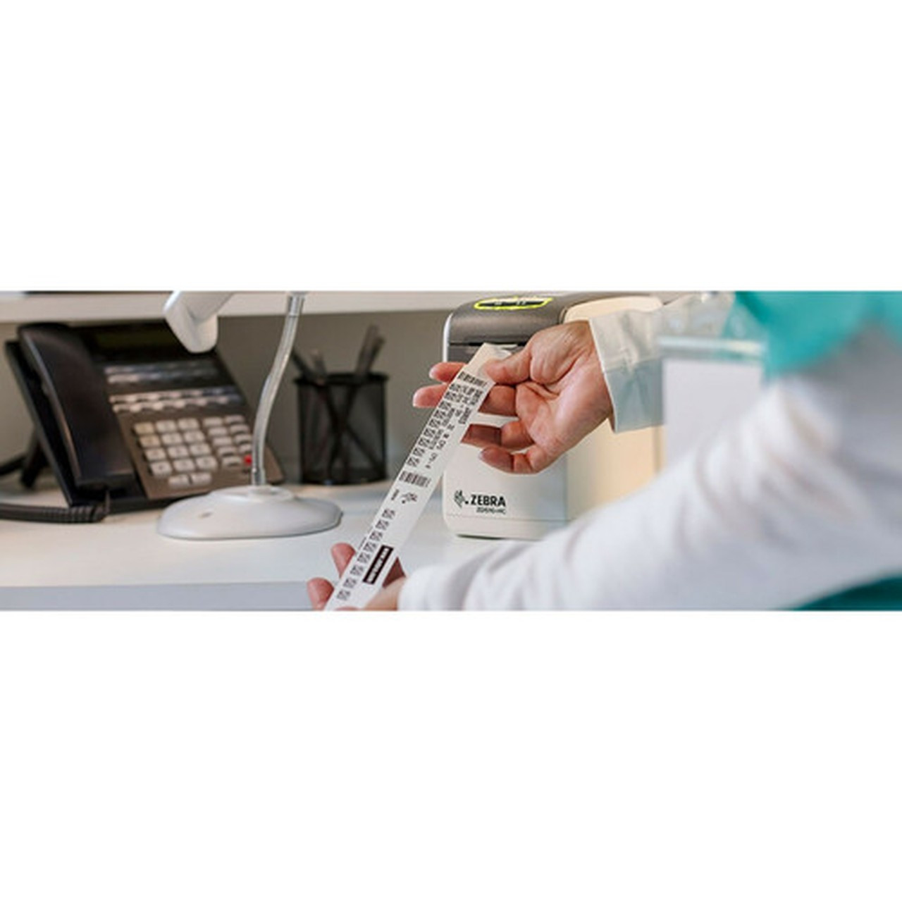 Zebra ZD510-HC Direct Thermal Printer - Monochrome - Portable - Wristband Print - Ethernet - USB - Bluetooth - 2197 558 mm Print - ZD51013-D01E00FZ