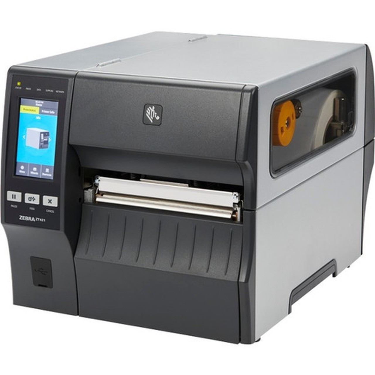 Zebra ZT421 Industrial Direct ThermalThermal Transfer Printer - Label Print - Ethernet - USB - Serial - Bluetooth - 102 259080 mm ZT42162-T01A000Z