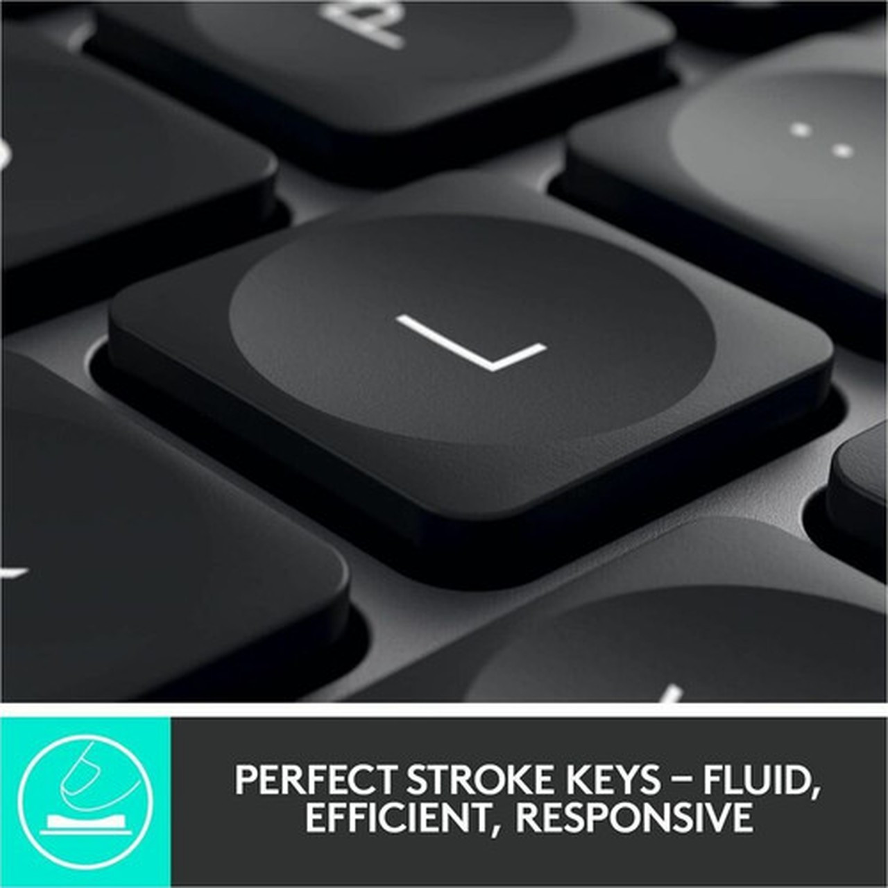 Logitech MX Keys for Business Graphite - Brown Box - Wireless Connectivity - Bluetooth - 3281 ft 10000 mm - iPhone iPad iPad - 920-010116